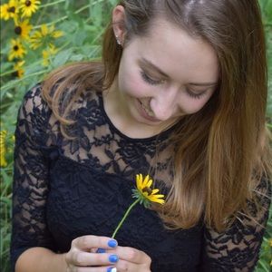 Ambiance apparel lace crop top- used